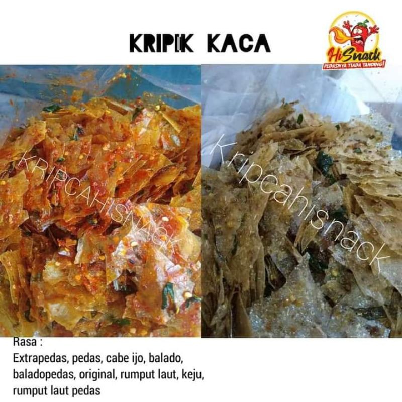 

Kripca enak/kripik kaca Full Bumbu/Kripca murah