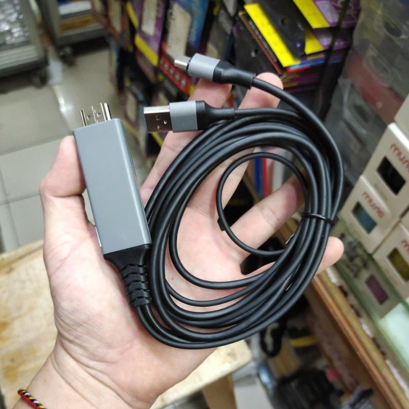 HDTV KABEL TYPE C / KABEL HDMI TO TYPE C / BUAT HANDPHONE KE TV