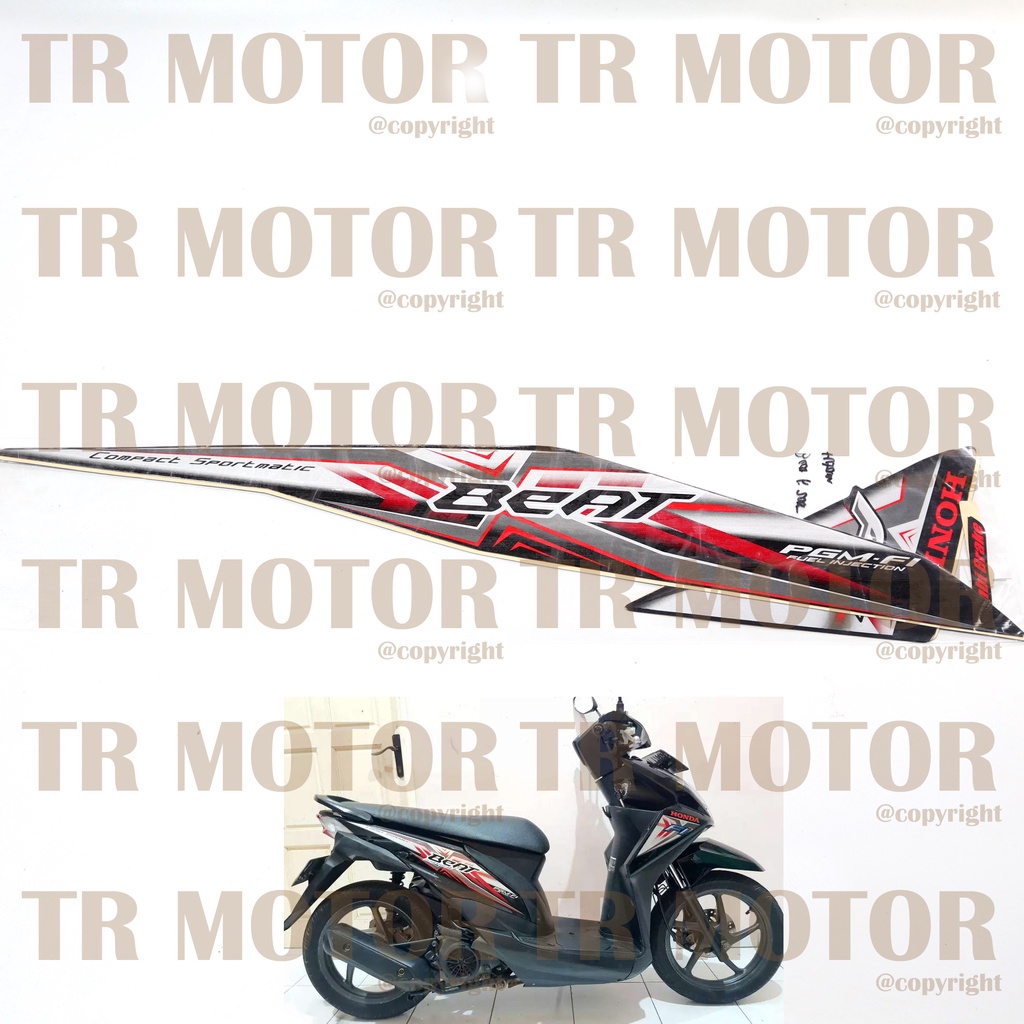 Stiker Motor Beat Fi 2015 Sticker Striping Full Body Motor