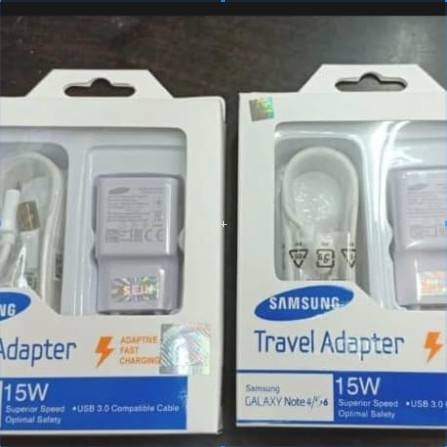 Charger Samsung Note 4 15W TC Samsung Note 4 + Kabel Data Micro Android