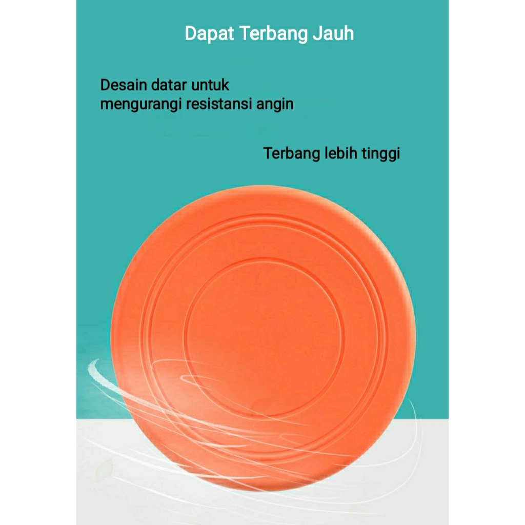 Mainan Piring Terbang Frisbee Lempar Untuk Latihan Outdoor Anjing / Tahan Gigitan / Pet Dog Toy