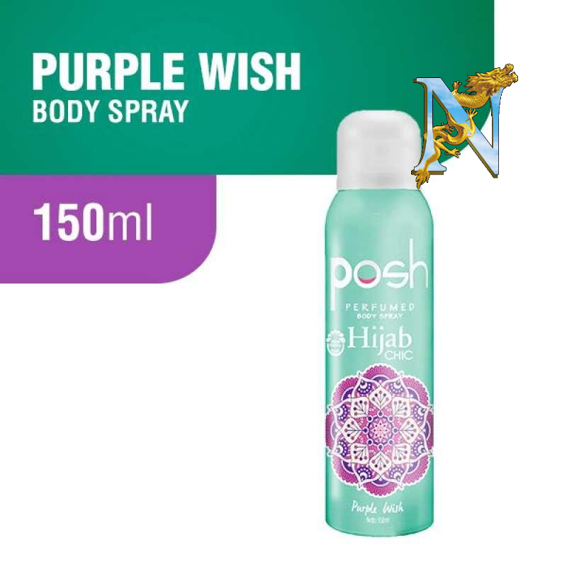 Posh Hijab body spray Parfum Posh Girl Woman Purple Wish 150ml