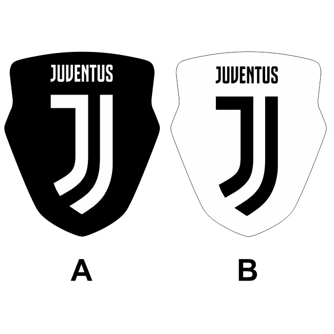 Stiker Visor winshield / WS Tameng Nmax - Logo Juventus