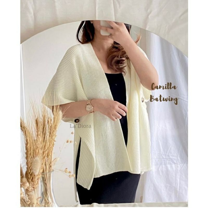 CARDIGAN Rajut Oversize CAMILLA BATWING/Outer Cardy Rajut PREMIUM