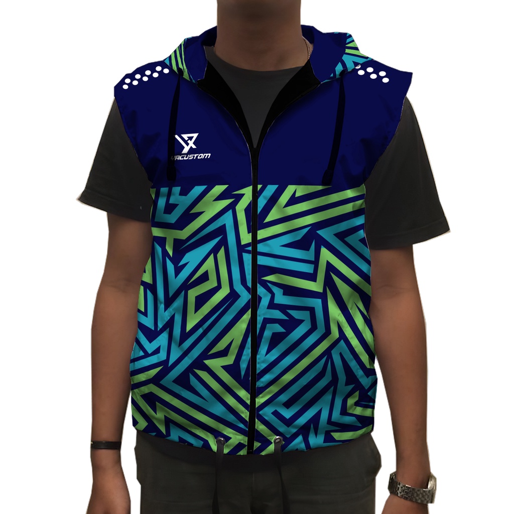 Rompi Sepeda Gowes Pria Wanita Hoodie Full Printing Custom23