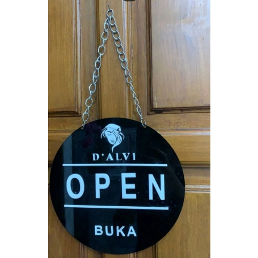 Open Closed Buka Tutup sign Bolak Balik Akrilik TIMBULL...!!!