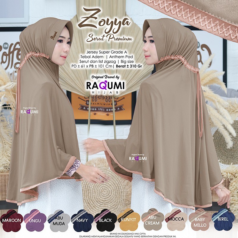 HIJAB SERUT ZOYA PREMIUM //HIJAB ZOYA  JERSEY JUMBO //HIJAB ZOYA JUMBO //HIJAB SERUT ZOYA / JILBAB S