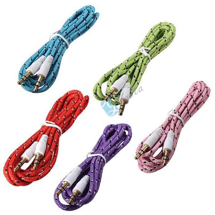 Kabel AUX AUDIO Jack 1in1 untuk Handphone / komputer ke speaker-3