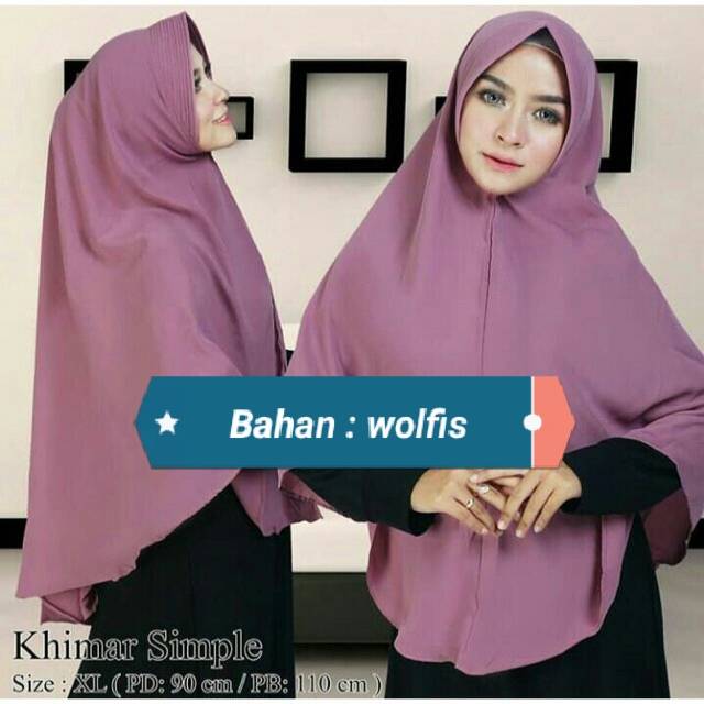 Bergo Wolfis Jilbab Instan wolfis Premium Safa Hijab