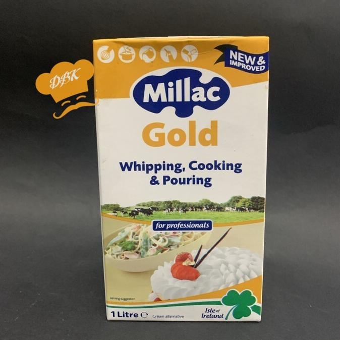 

(BISA COD) Millac Gold Whipping Cooking Cream 1000 ml 1L 1 Liter whip whipped PROMO SPECIAL Kode 744