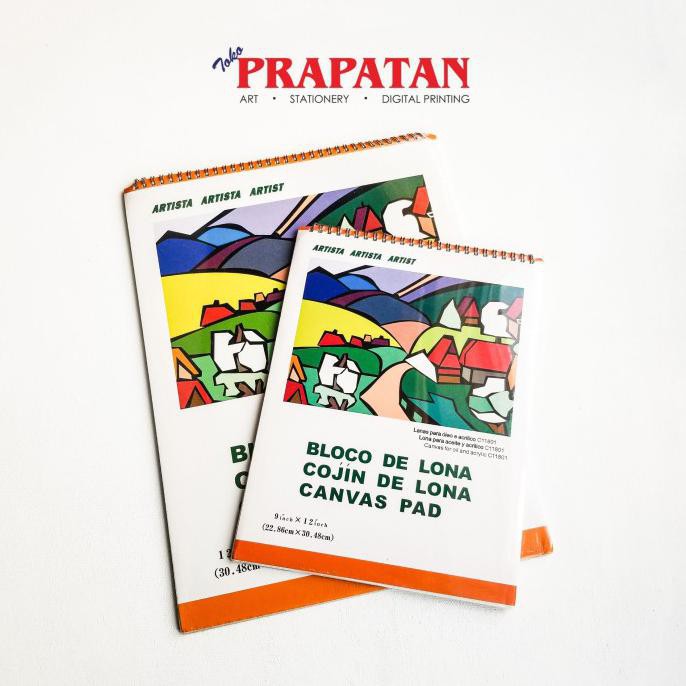 

Eklusif Artista Canvas Pad 22X30Cm 10 Lembar Spiral / Buku Gambar Canvas Sale!!!