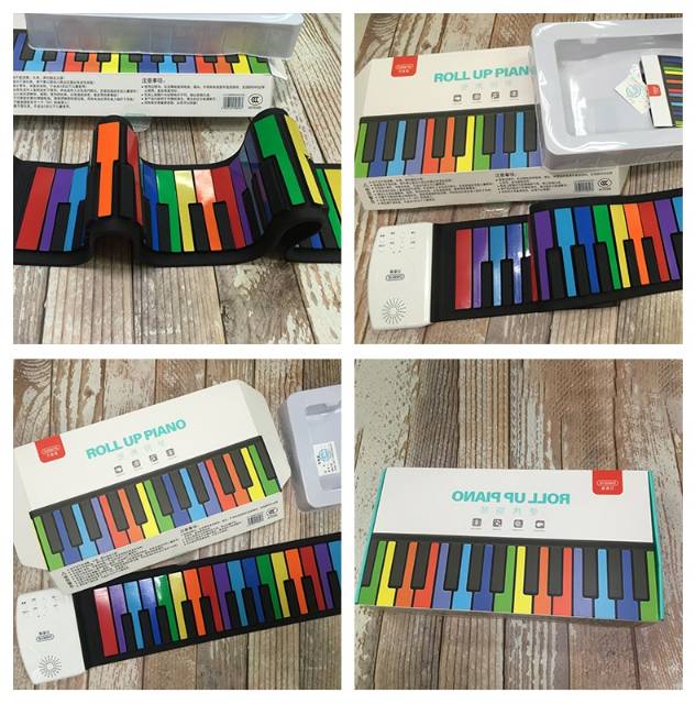 Beiens Piano Lipat Flexible Kids Digital Roll Up Keyboard 49 Key