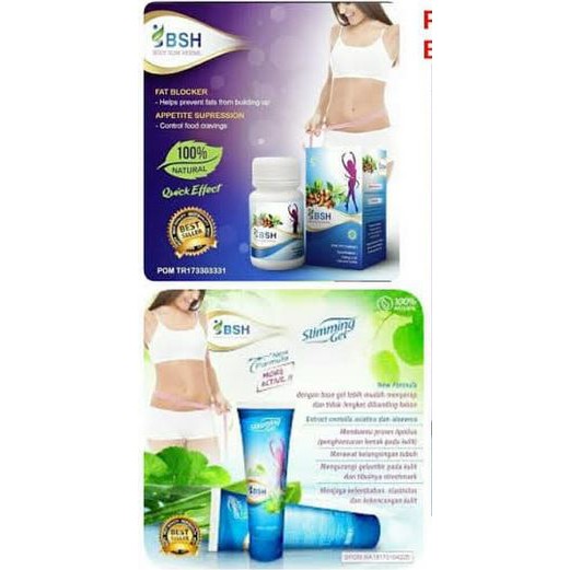 PAKET PELANGSING BSH SLIMMING GEL &amp; BSH KAPSUL