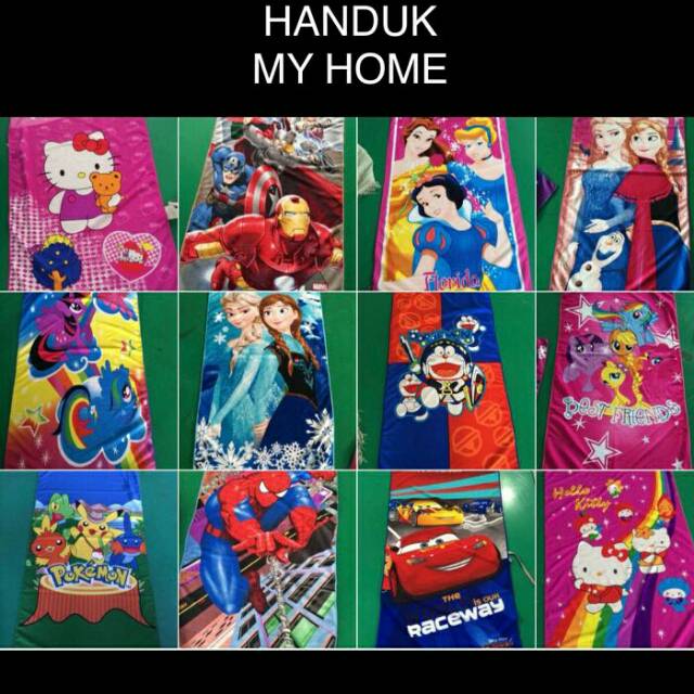 Handuk Karakter / Handuk Anak Dewasa