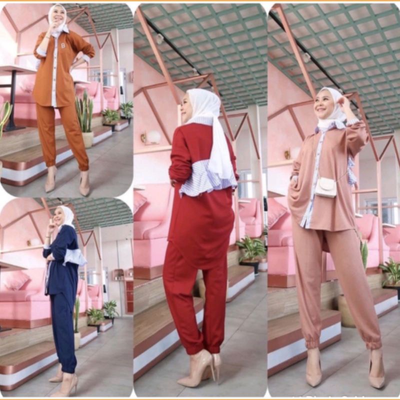 Setelan Baju Rajut/Setelan Rajut Muat Jumbo/Baju menyusui