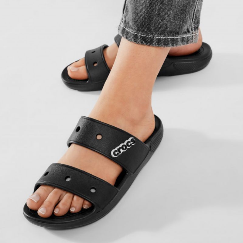 Sandal Crocs Classic Two - Strap Slide Sandals / Crocs Classic Slide / Sandal Crocs / Crocs Pria Wanita