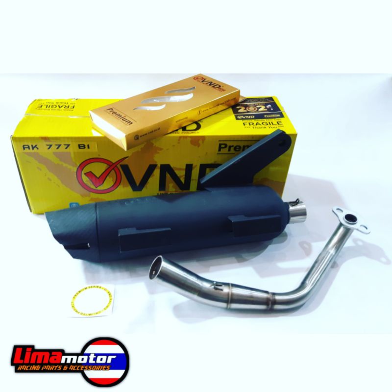 Knalpot standar racing tsukigi VND AK 777 Genio/New Scoopy 2021/All New Beat 2021
