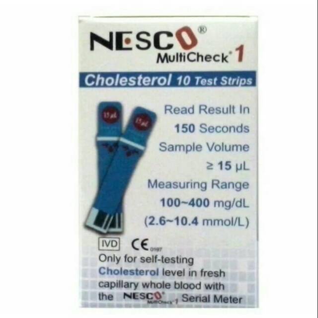 

Strip Refill Nesco Cholesterol / Kolesterol isi 10