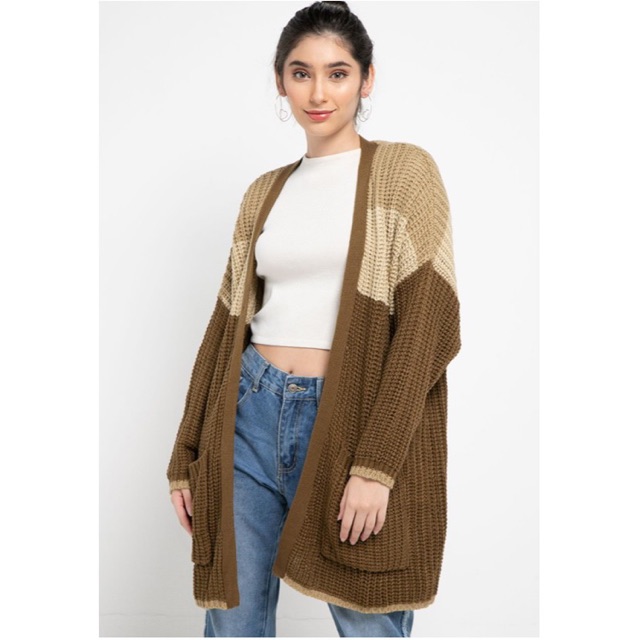 PEPONI CARDIGAN  RAJUT  OVERSIZE LENGAN PANJANG BATWING 