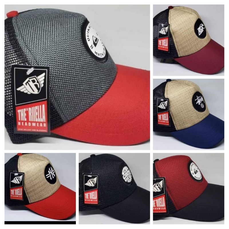 Topi trucker bordir/Topi jaring distro/Topi jaring premium