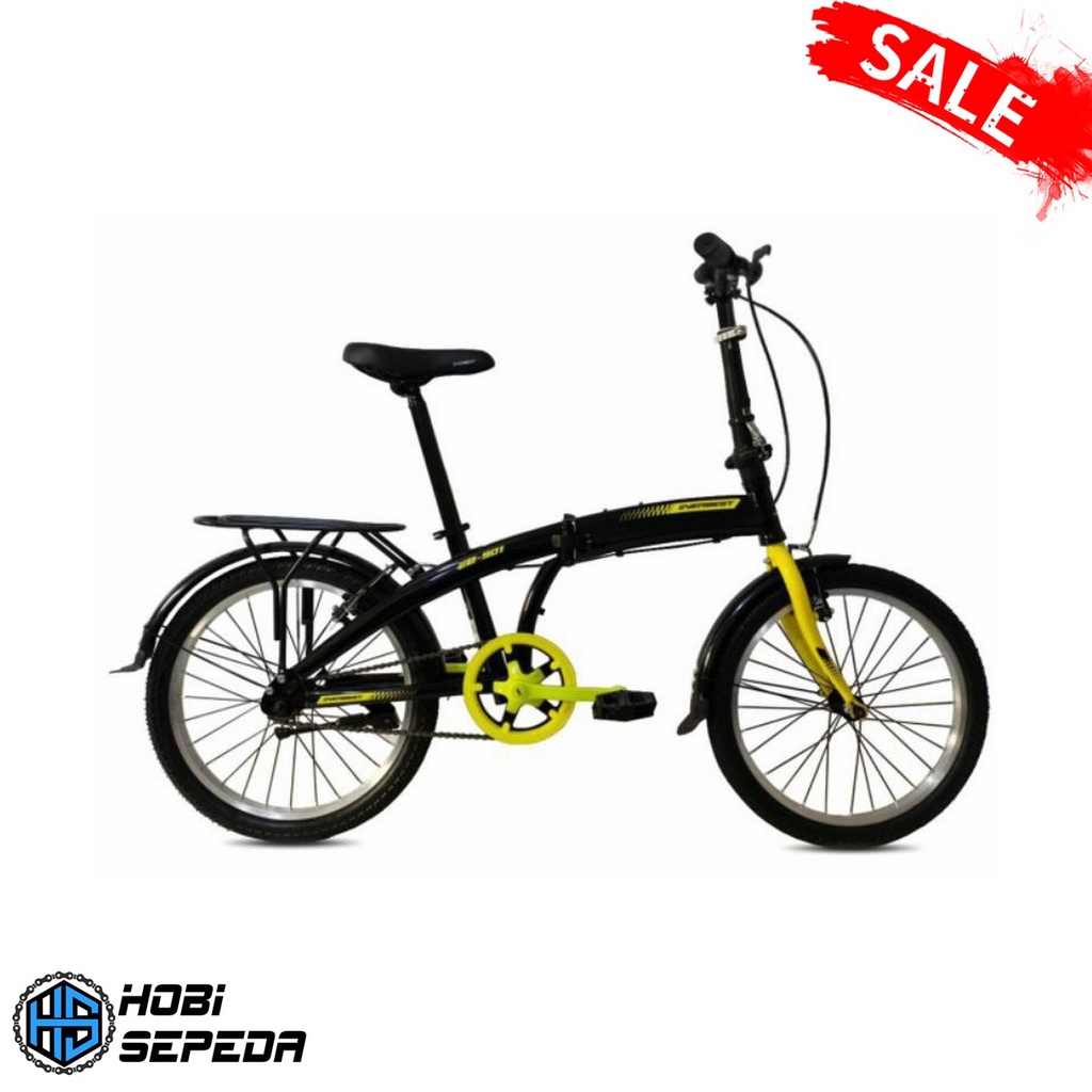 Sepeda Lipat 20inch EVERBEST EB - 902 Dengan Boncengan Belakang