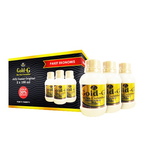 Jelly Gamat Bio Gold G 100ml x 3pcs = 300ml Asli Original 100%