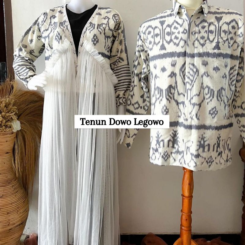 set couple tenun jepara terbaru - couple tenun - set baju tenun troso - baju tenun - set batik - fas