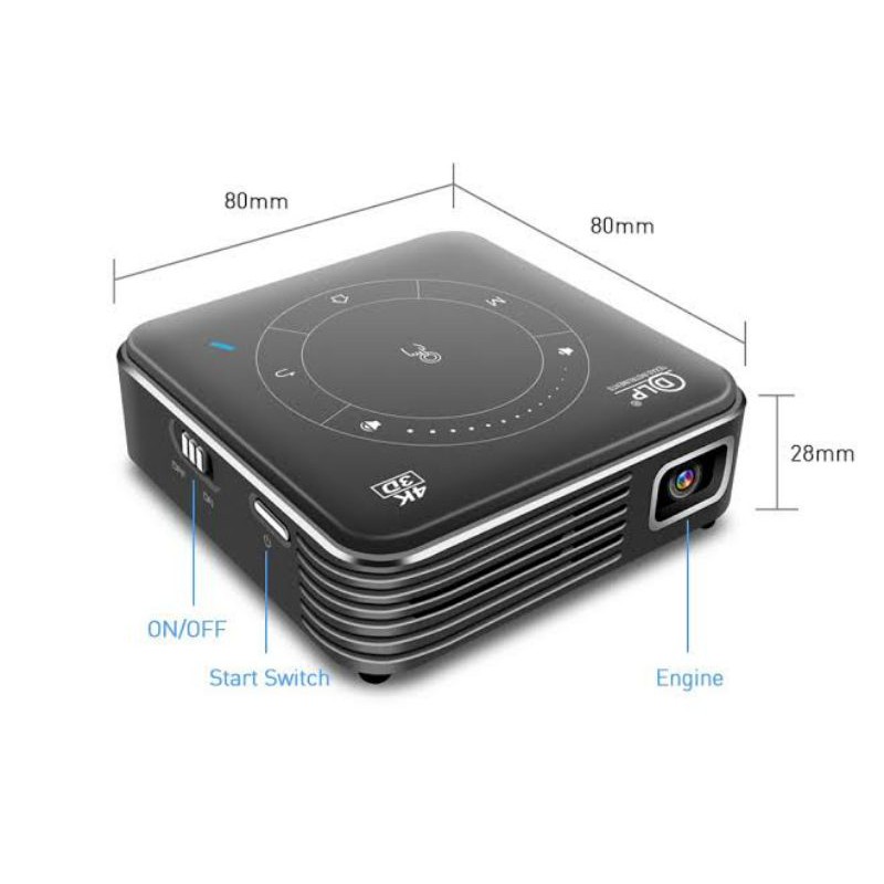 PICO P11 DLP Mini Smart Projector Android 9 2GB/16GB Airplay Miracast