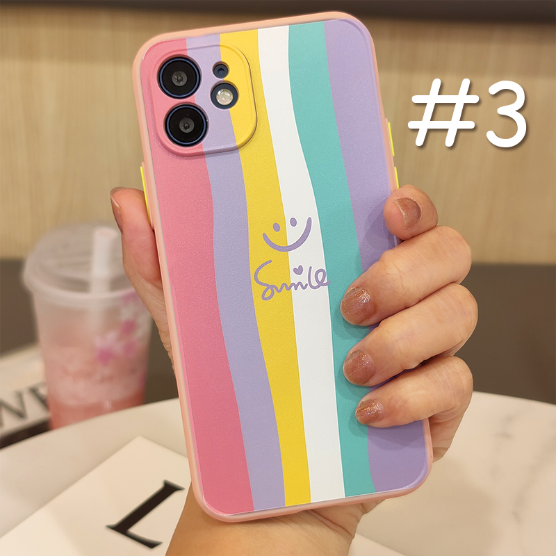 CASE Samsung M22 A72 A52S A22 M32 A03S A52 A42 A32 A01 A02 M02 A31 A12 A02S A51 A71 A11 A31 A21S A10 A20 A30 A50 A70 A10S A20S A30S A50S M10 M31 M30S A01 CORE J2 J7 Prime lovely Cute rainbow INS Skin feel soft Protect camera case-3