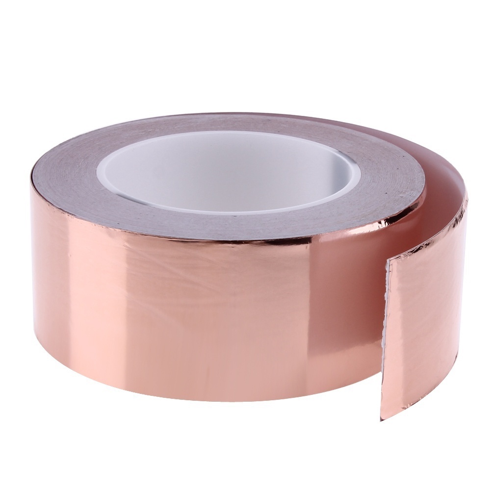 30m Conductive Copper Foil Tape Strip Adhesive EMI Shielding Heat Resist Tape