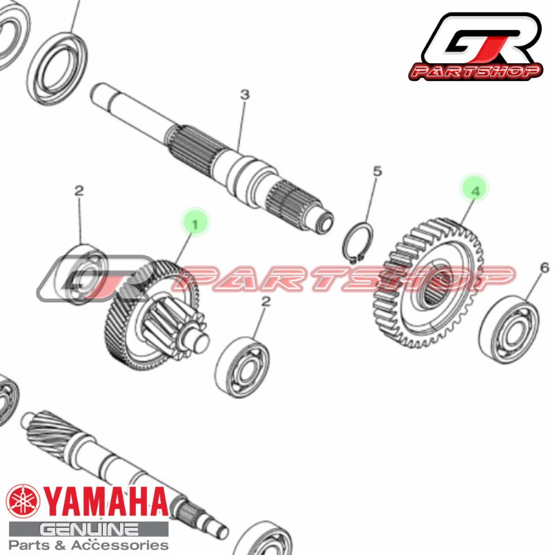 gigi rasio set nmax all series original yamaha kode 2dp transmisi transmision gear gir gardan girbox gearbox ratio datar 35t susun 12t/56t ori ygp