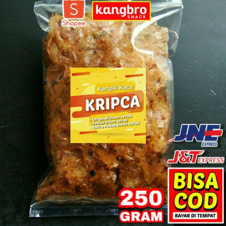 

3.3 KERIPIK KACA KRIPIK KACA KERIPIK BELING KRIPCA 250 Gram - Kangbro Snack