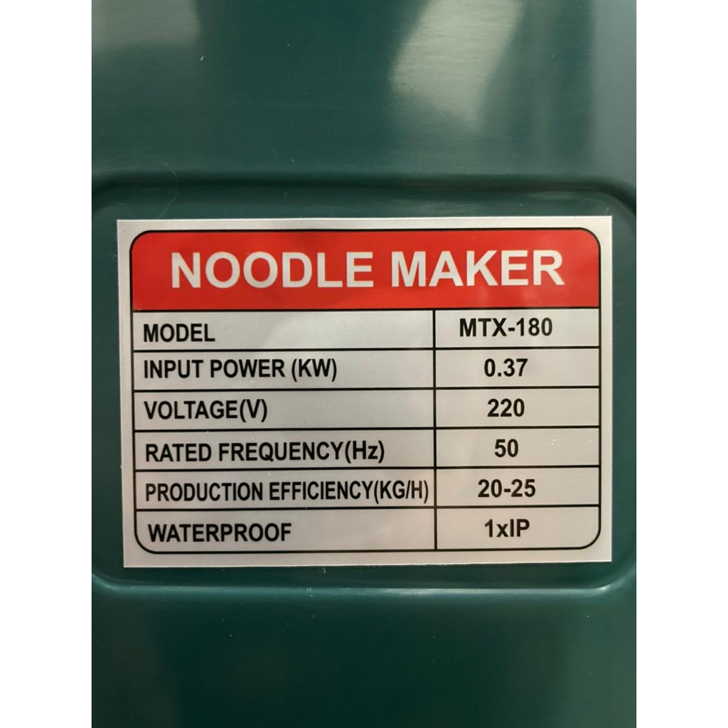 Matrix MTX-180 / Mesin Gilingan Giling Mie Listrik Matrix MTX180 / Noodle Maker Matrix MTX 180