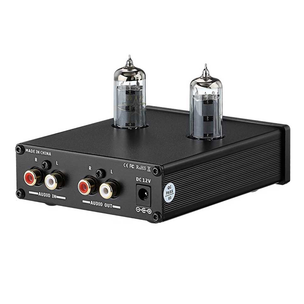 Preamplifier Mini HiFi Stereo Preamp 2x6K4 Tubes