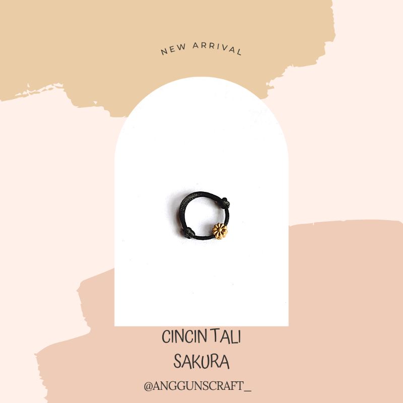 CINCIN TALI BUNGA| CINCIN TALI MURAH| CINCIN TALI SAKURA
