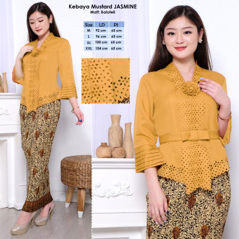 Atasan kebaya encim modern katun import kebaya wisuda pesta-5