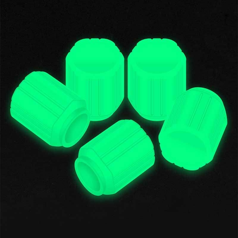 4pcs Tutup Pentil Ban Pengganti Luminous Untuk Motor / Sepeda