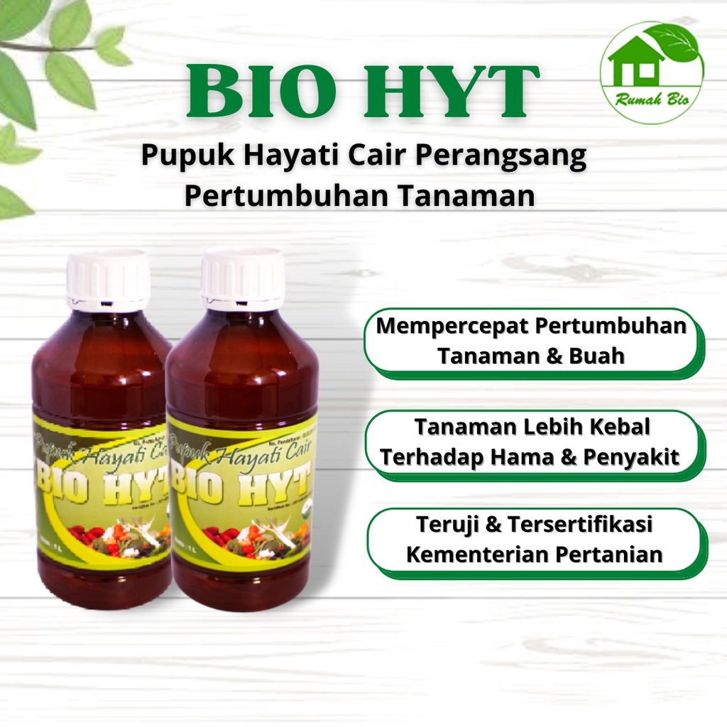 Jual PUPUK HAYATI CAIR BIO HYT - MEMBANTU PERTUMBUHAN TANAMAN DAN ...