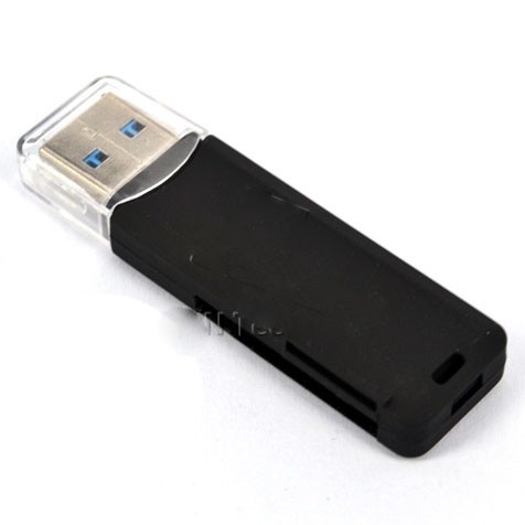 USB 3.0 Card Reader MicroSD &amp; SD Card - OMCR1EBK Black