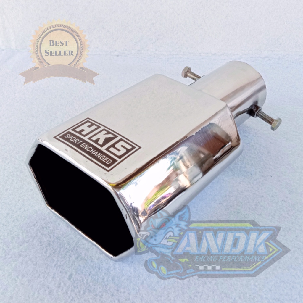 KNALPOT MOBIL SUOS HKS SEGI 6 SISTEM PEMASANGAN BAUT FULL STAINLESS UNIVERSAL MOBIL