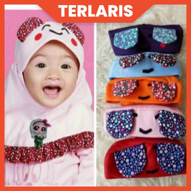 JILBAB ANAK &amp; BAYI LUCU LOL LED MUSIK 0-2 TAHUN UNYIL / HIJAB ANAK BAYI KARAKTER LUCU