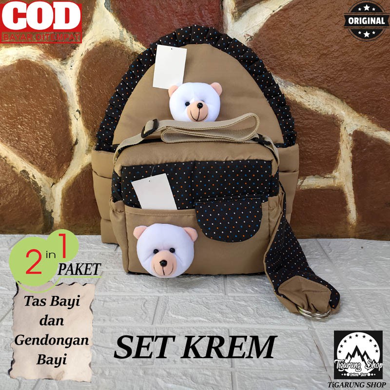 1 set Tas Perlengkapan Bayi dan Gendongan