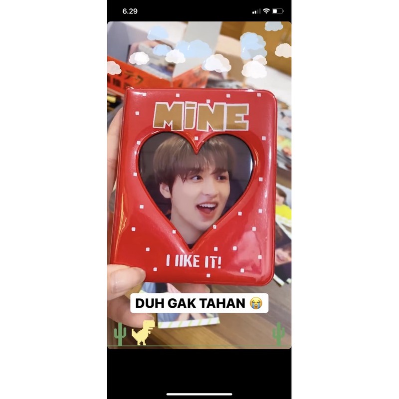 Album Photocard NCT BTS Heart Shaped Bentuk Hati Binder Collect Book