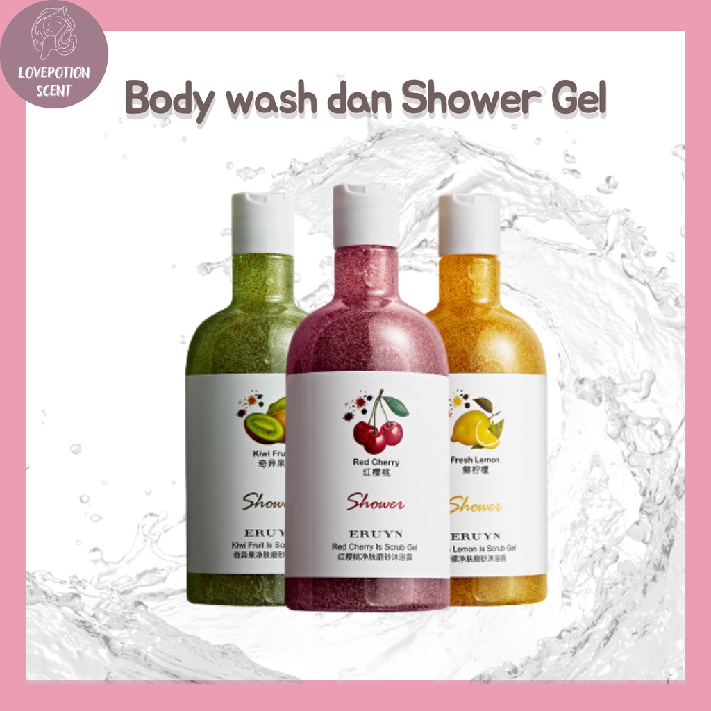 Jual body wash dan Shower Gel 400 ML aroma buah Shopee Indonesia