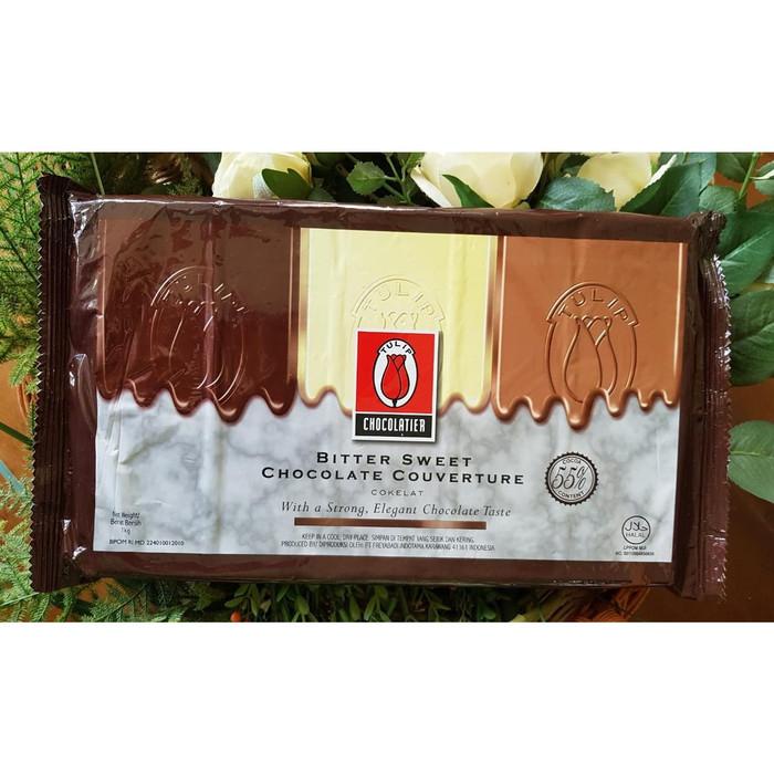 

Tulip Bittersweet Couverture 55% - Coklat Couverture Tulip 1 Kg