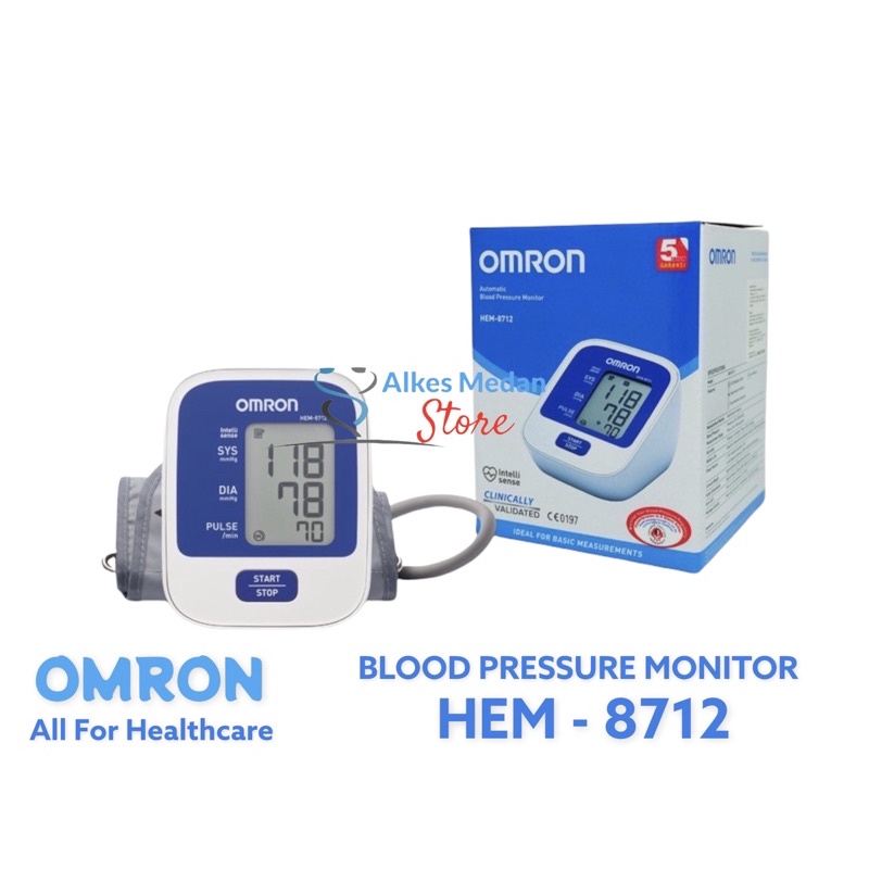 Omron HEM-8712 Blood Pressure Monitor Tensi Darah Tensimeter Digital