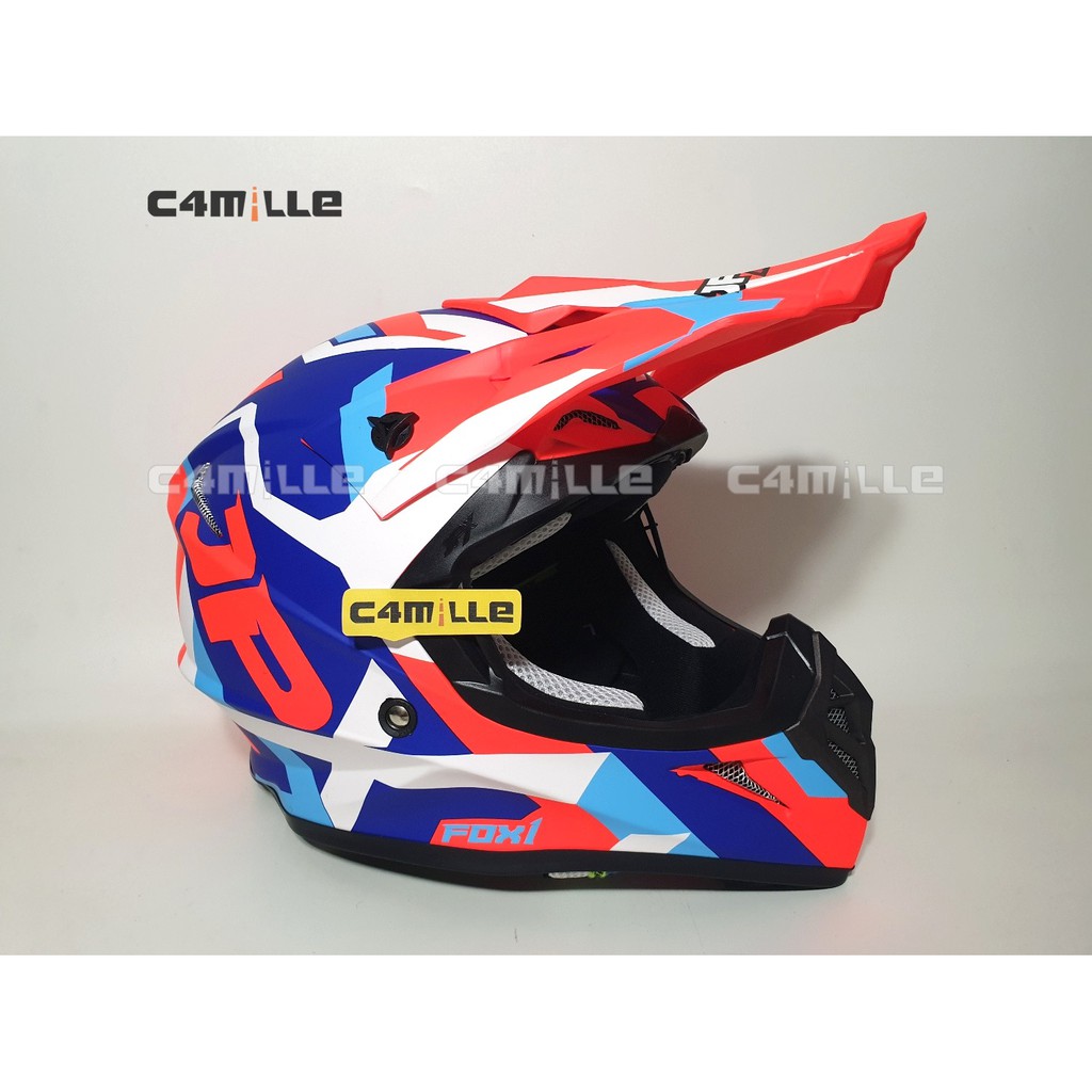 HELM JPX CROSS X29 RED FLUO DOFF TRAIL SUPER CROSS
