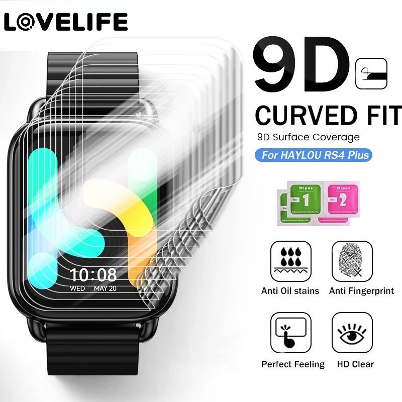 1pc Film Hydrogel Pelindung Layar Smartwatch Haylou RS4 Plus 500D Anti Ledakan