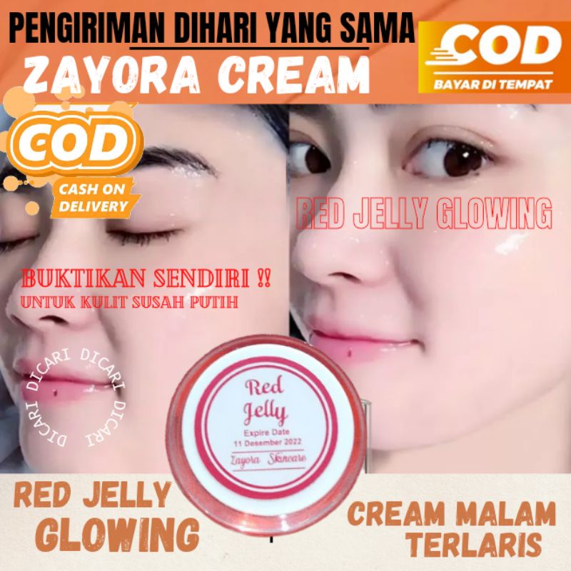 cod Cream Glowing Malam Tercepat Terampuh Mencerahkan Kulit Wajah Bopeng Bekas jerawat FlekHitam Ski