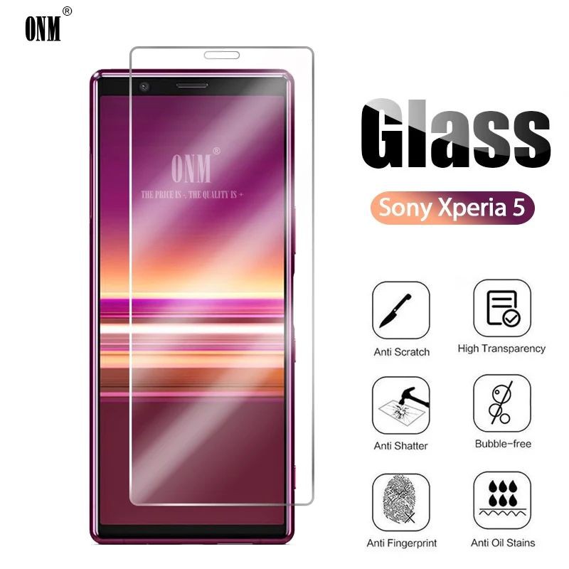 Tempered glass sony Xperia 5 clear bening docomo au softbank Global
